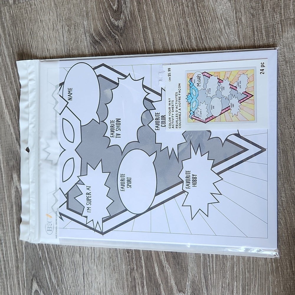 Color Your Way Activity Sheets NWT 24 pc Teacher School Supplies